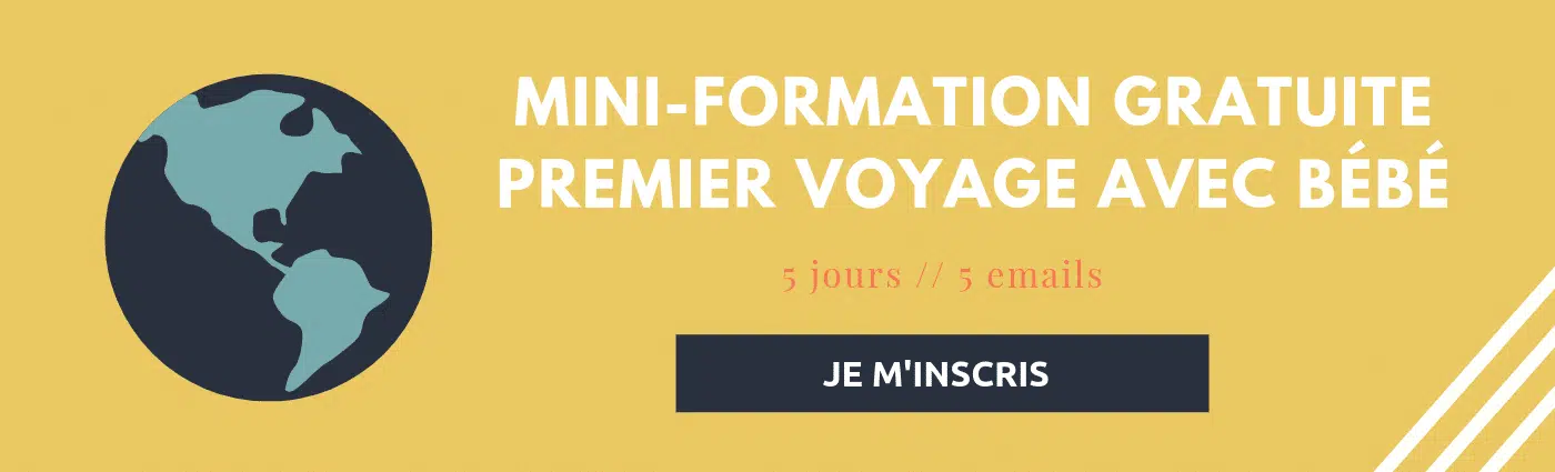 premier voyage avec b&eacute;b&eacute; - mini formation email