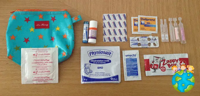 Petits Globetrotteurs - Trousse à pharmacie cabine
