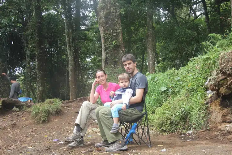 Rinjani avec enfant