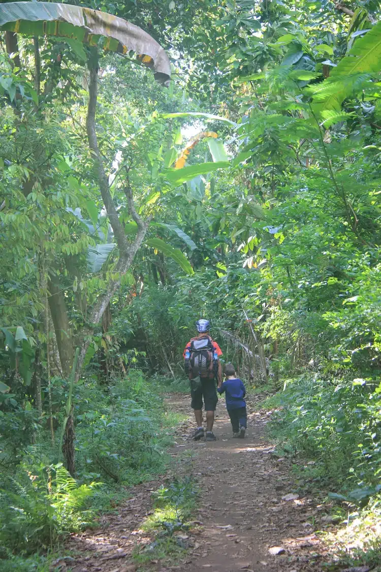 Rinjani avec enfant