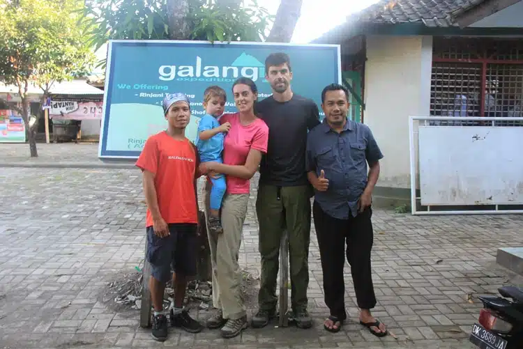 Rinjani avec enfant