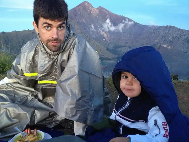Rinjani avec enfant