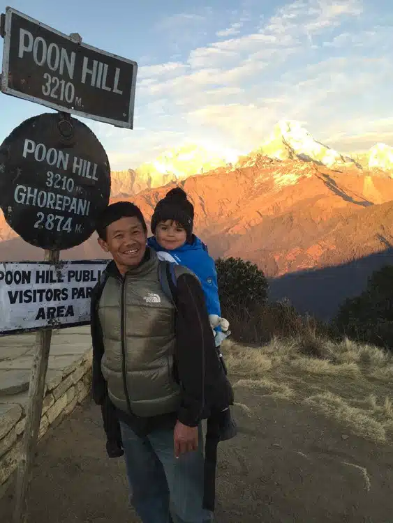 Nepal en famille Poon Hill