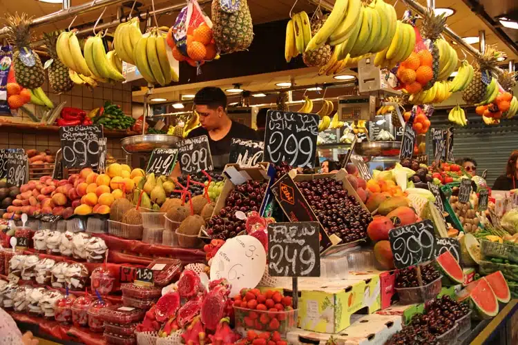 boqueria - barcelone en famille