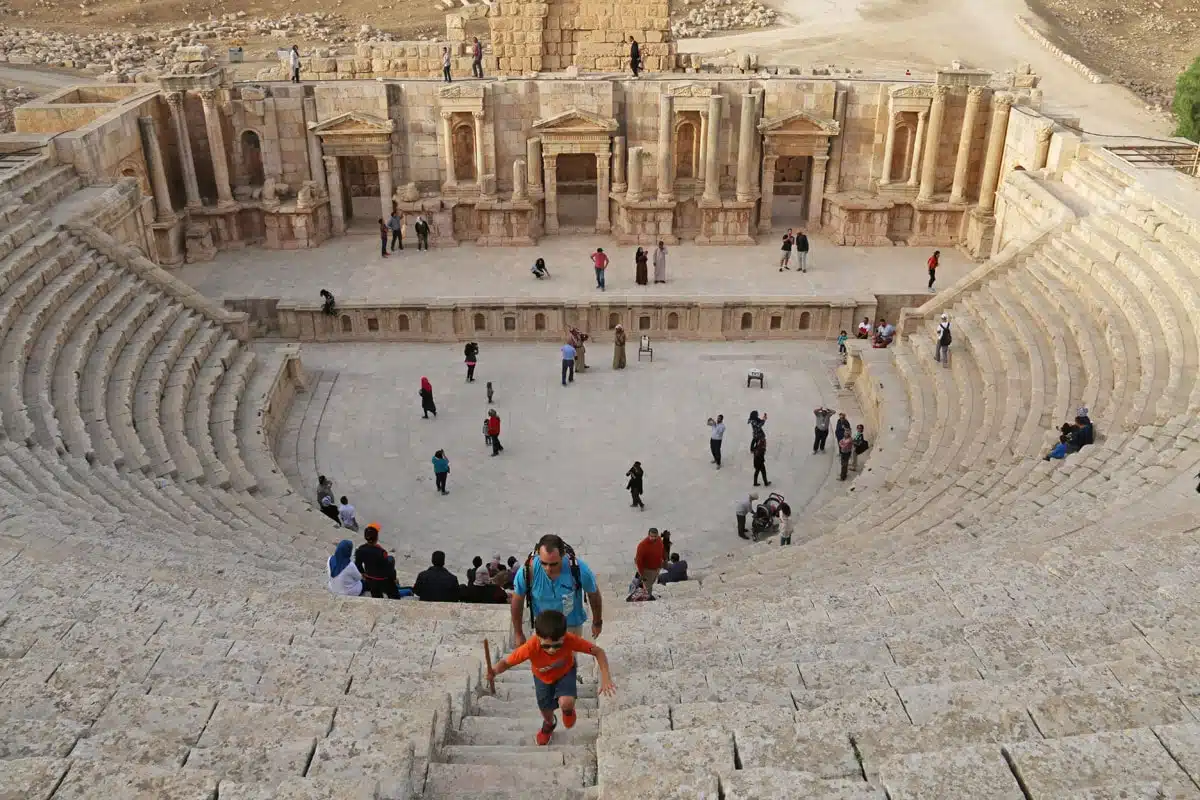 jordanie en famille jerash petits globetrotteurs