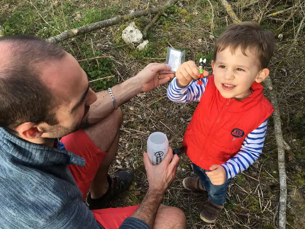 geocache avec enfant 2 ans