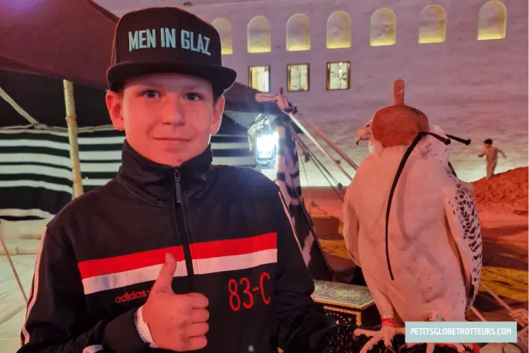 faucon enfant abu dhabi